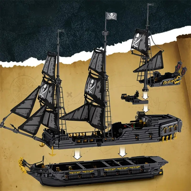 The Black Pearl Pirate Ship | 307 PCS